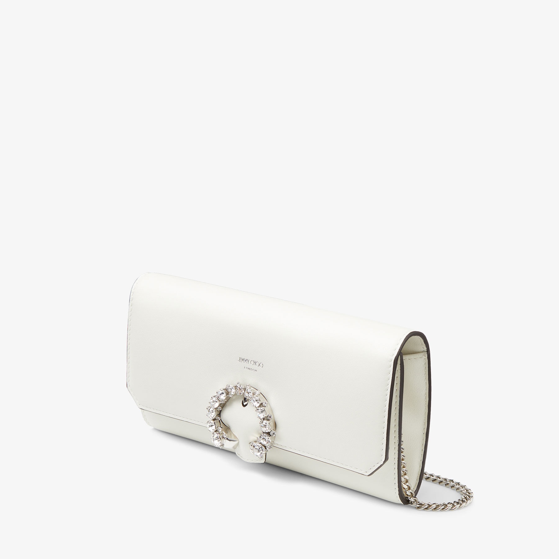 Wallet W/Chain
Black Calf Leather Wallet with Crystal Buckle - 4
