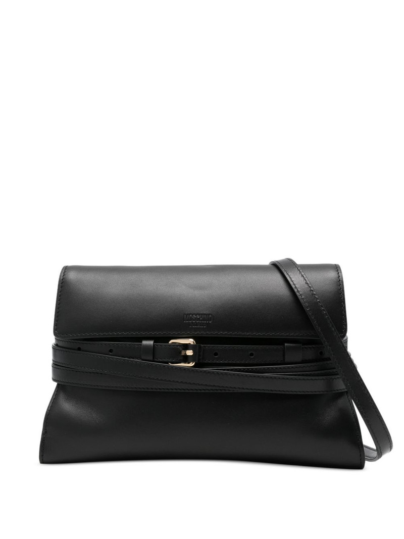 leather buckle shoulder bag 1
