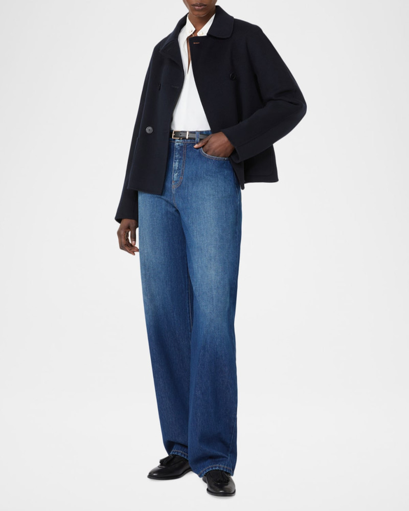 Max Mara Studio Eden Double-Breasted Broadcloth Jacket outlook