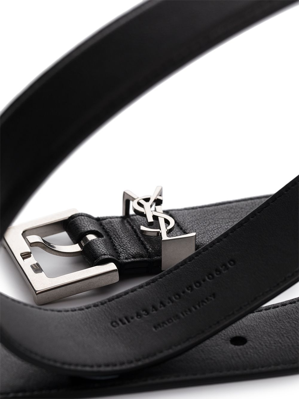 monogram-plaque buckled belt - 3