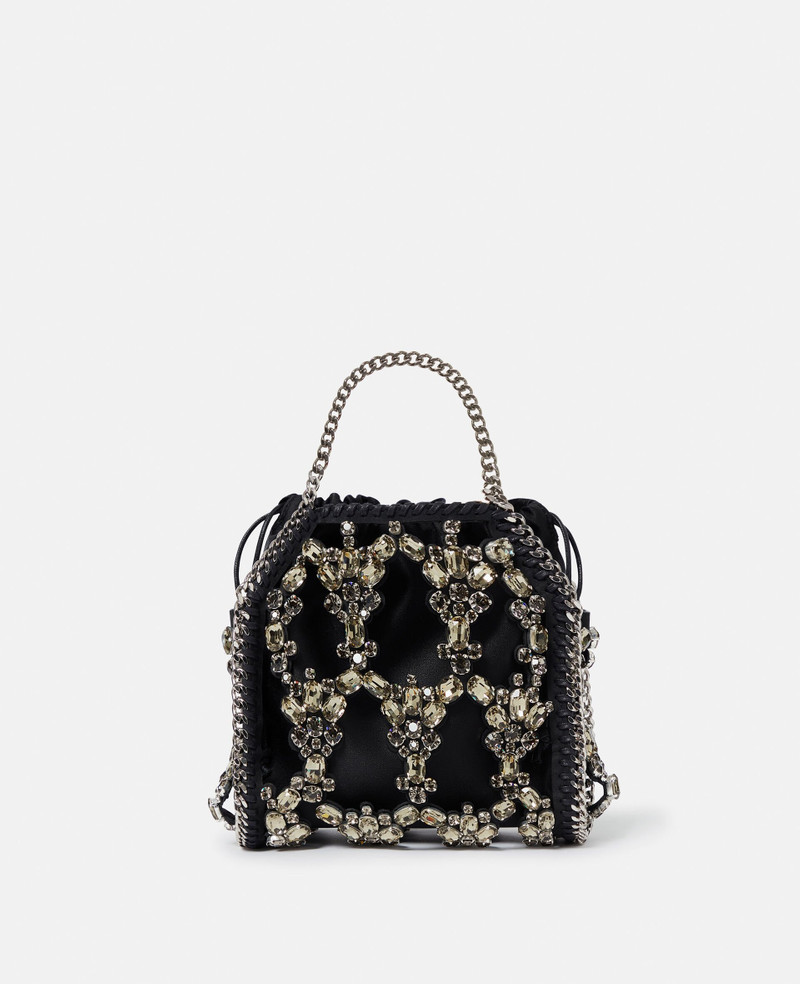 Falabella Tiny Crystal Cage Tote Bag 5