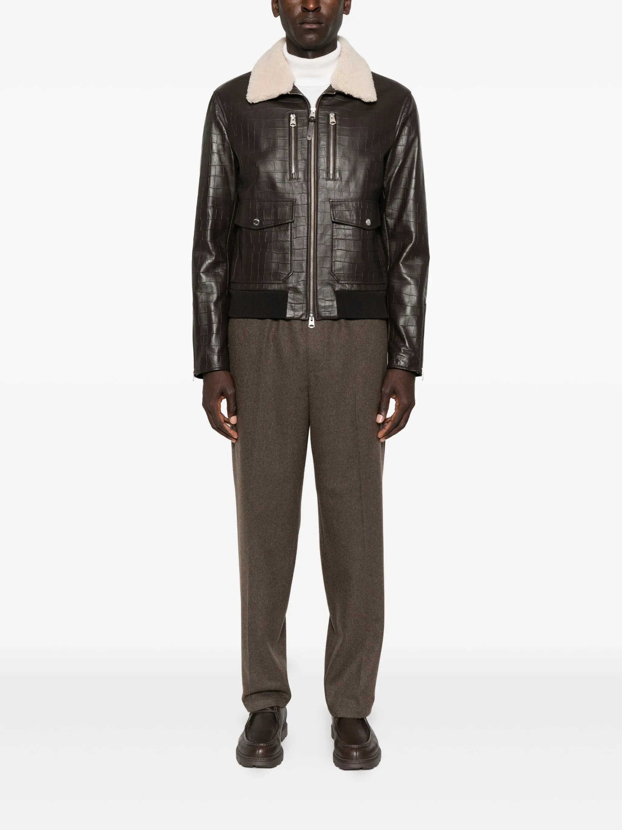 Mackage Chance-NV Embossed Leather Jacket - 3