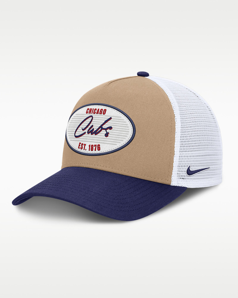 Chicago Cubs Rise Men's Nike MLB A-Frame Trucker Adjustable Hat 1