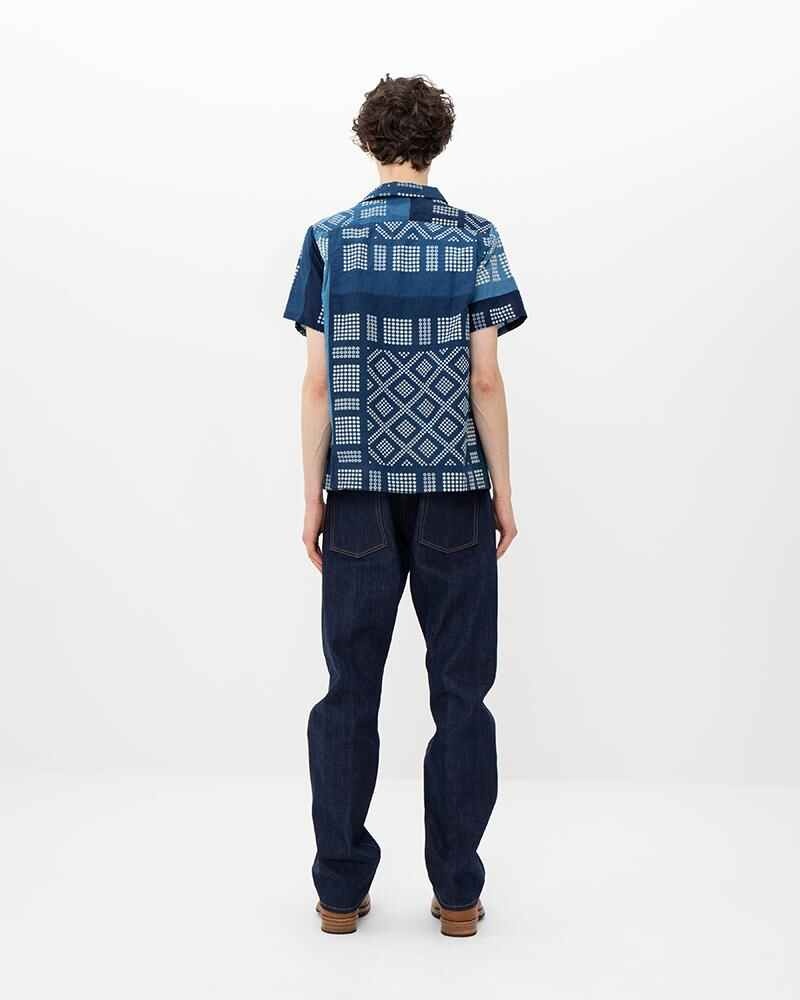 FAIRWAY SHIRT S/S (N.D.) INDIGO PATTERN - 4