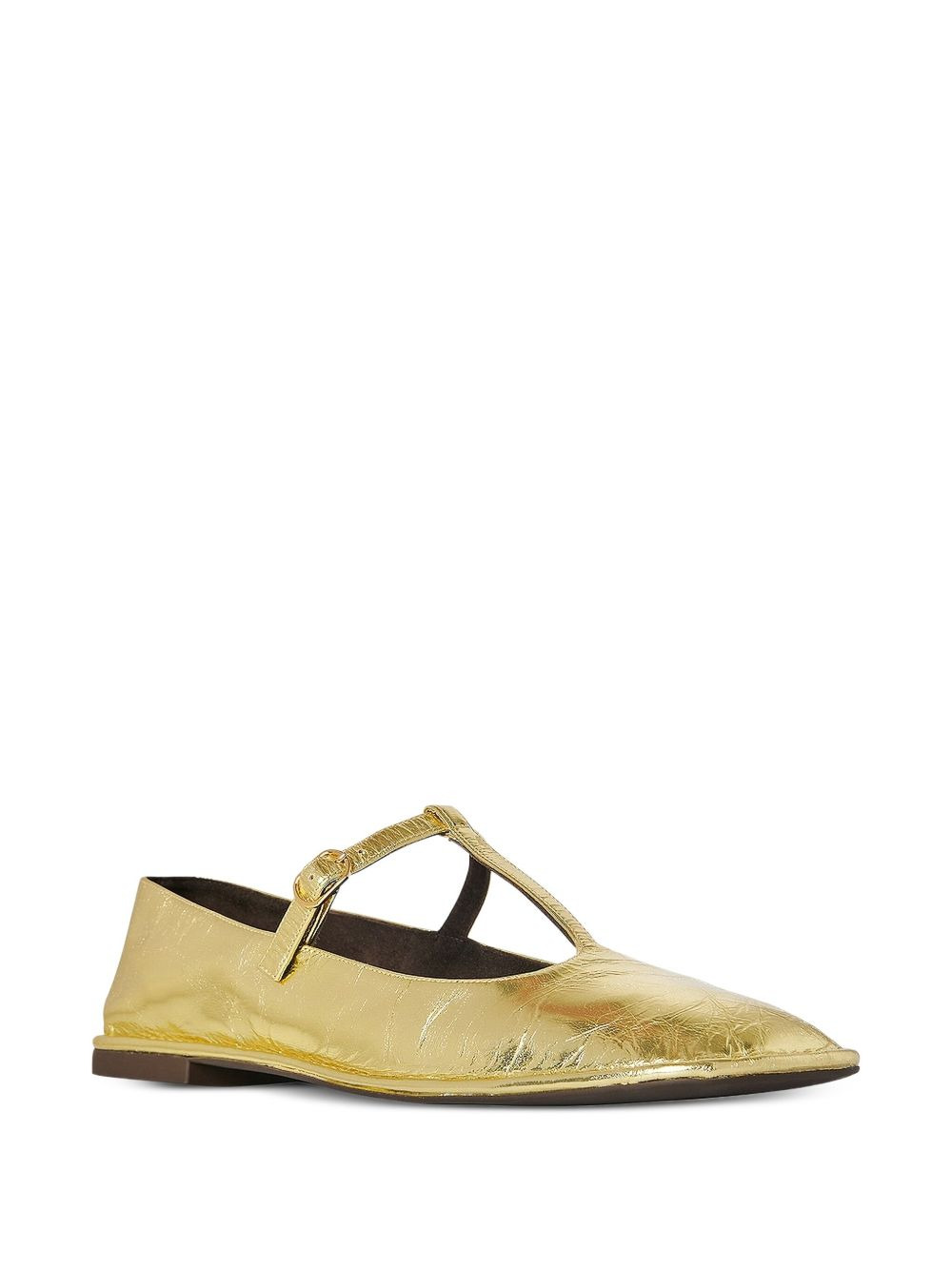 T-strap square-toe ballet flats - 2