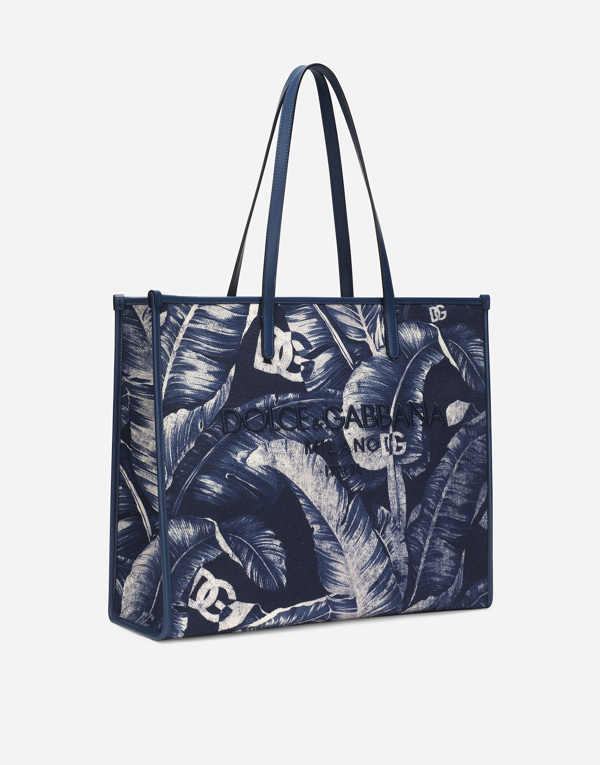 Large printed canvas shopper - 3