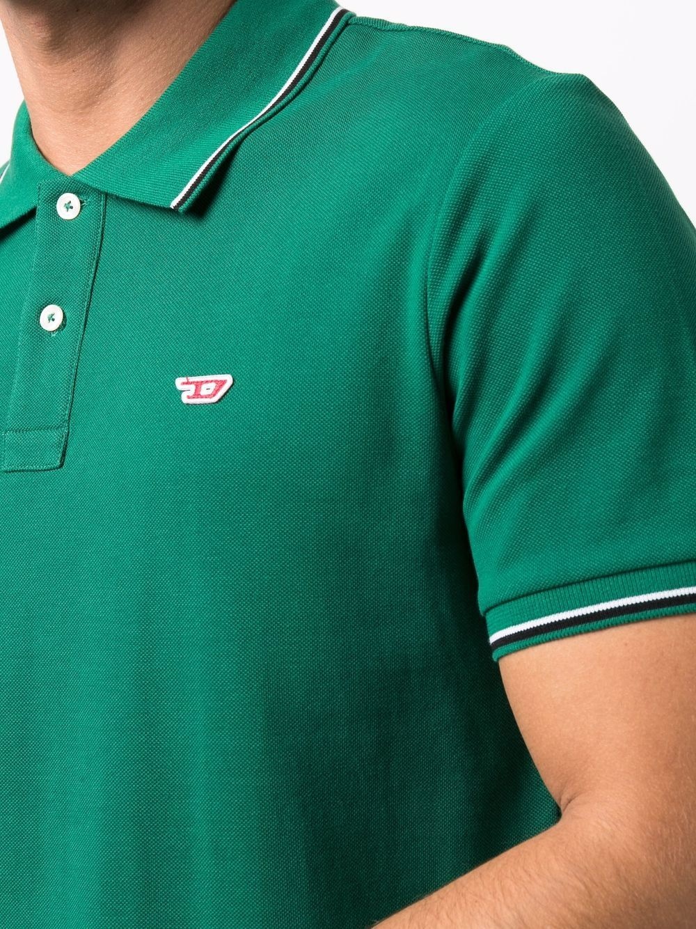 embroidered-logo polo shirt - 6