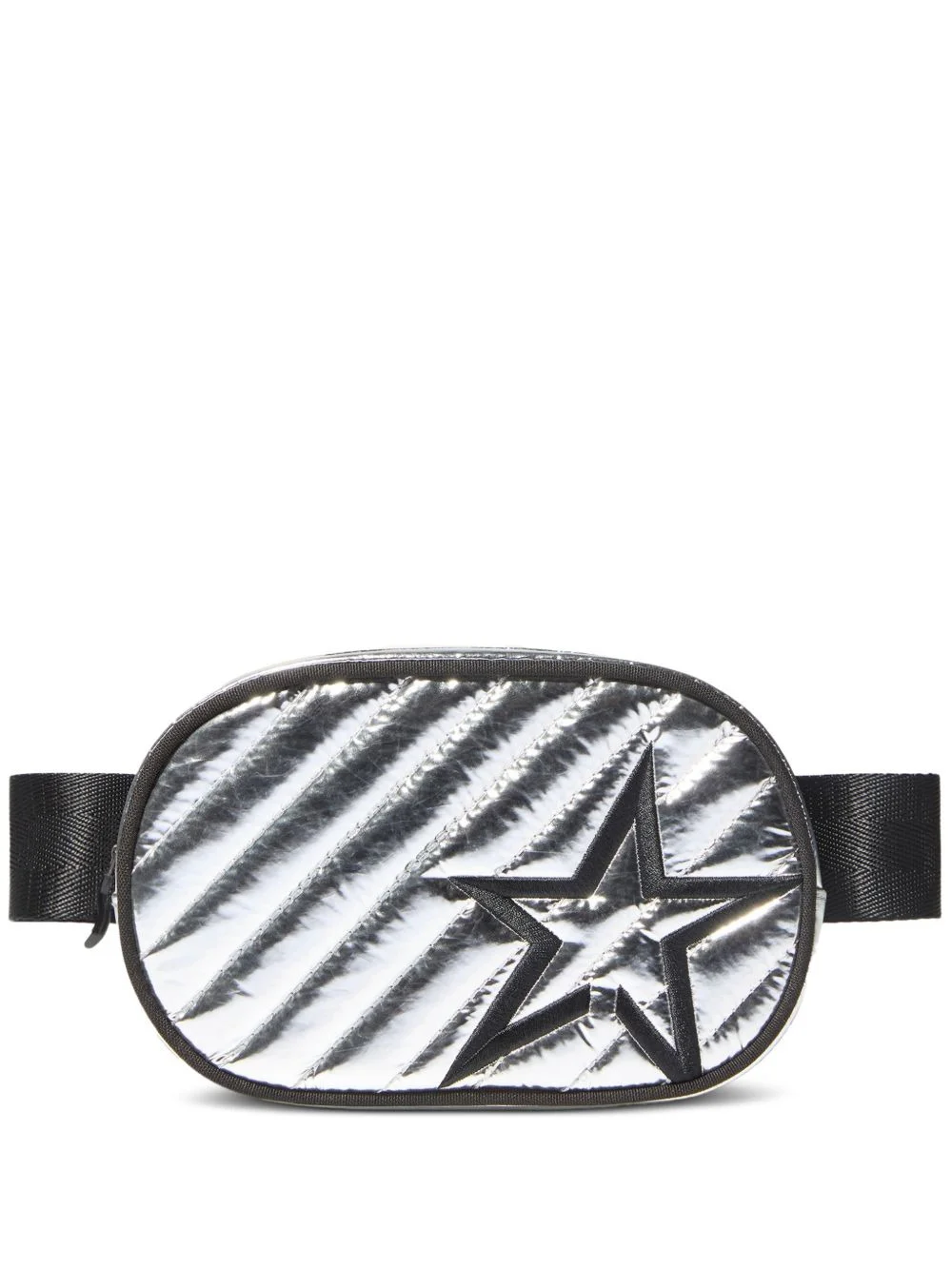 star-motif quilted mini belt bag - 1