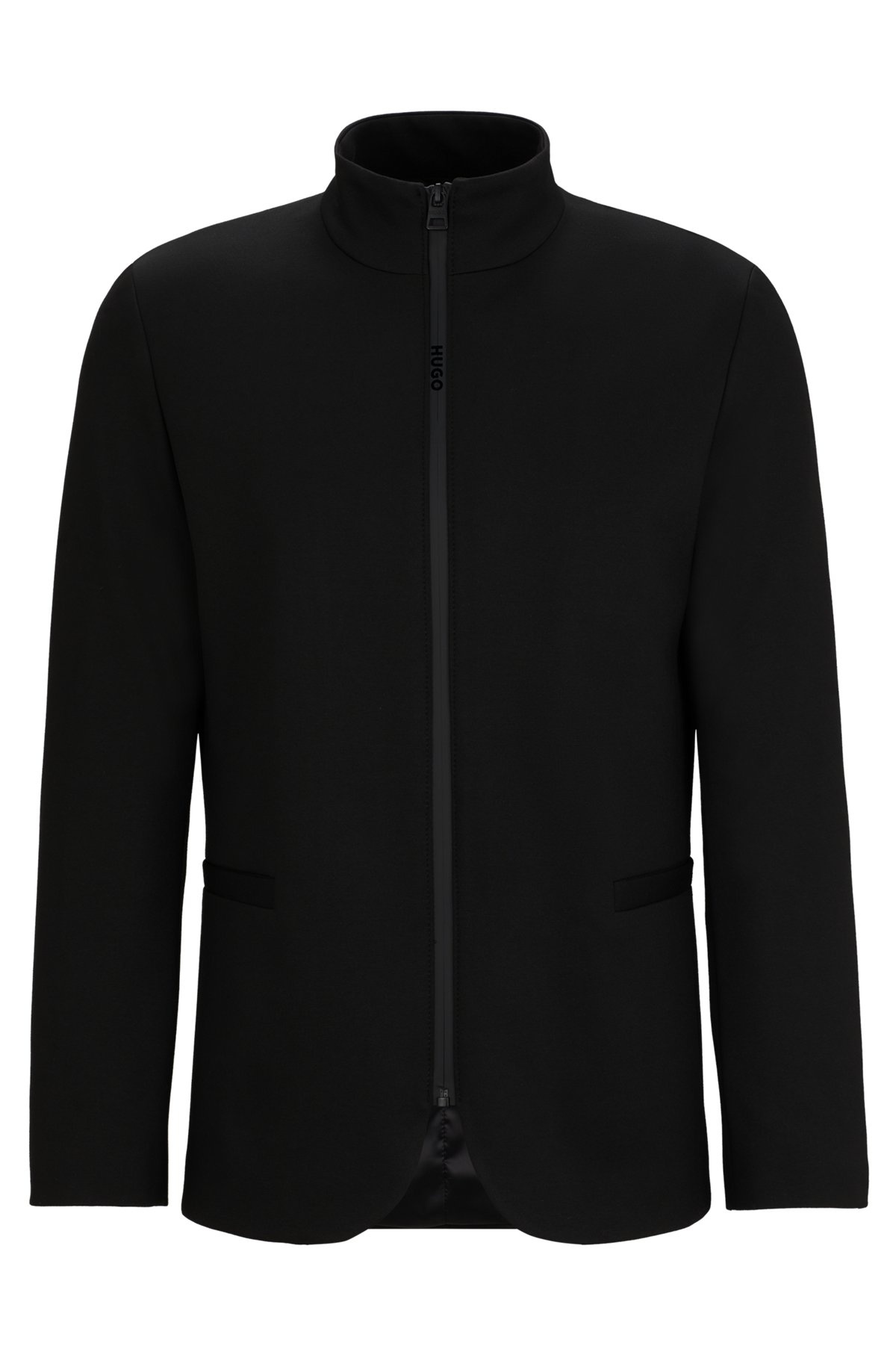 EXTRA-SLIM-FIT ZIP-UP JACKET IN STRETCH JERSEY - 1