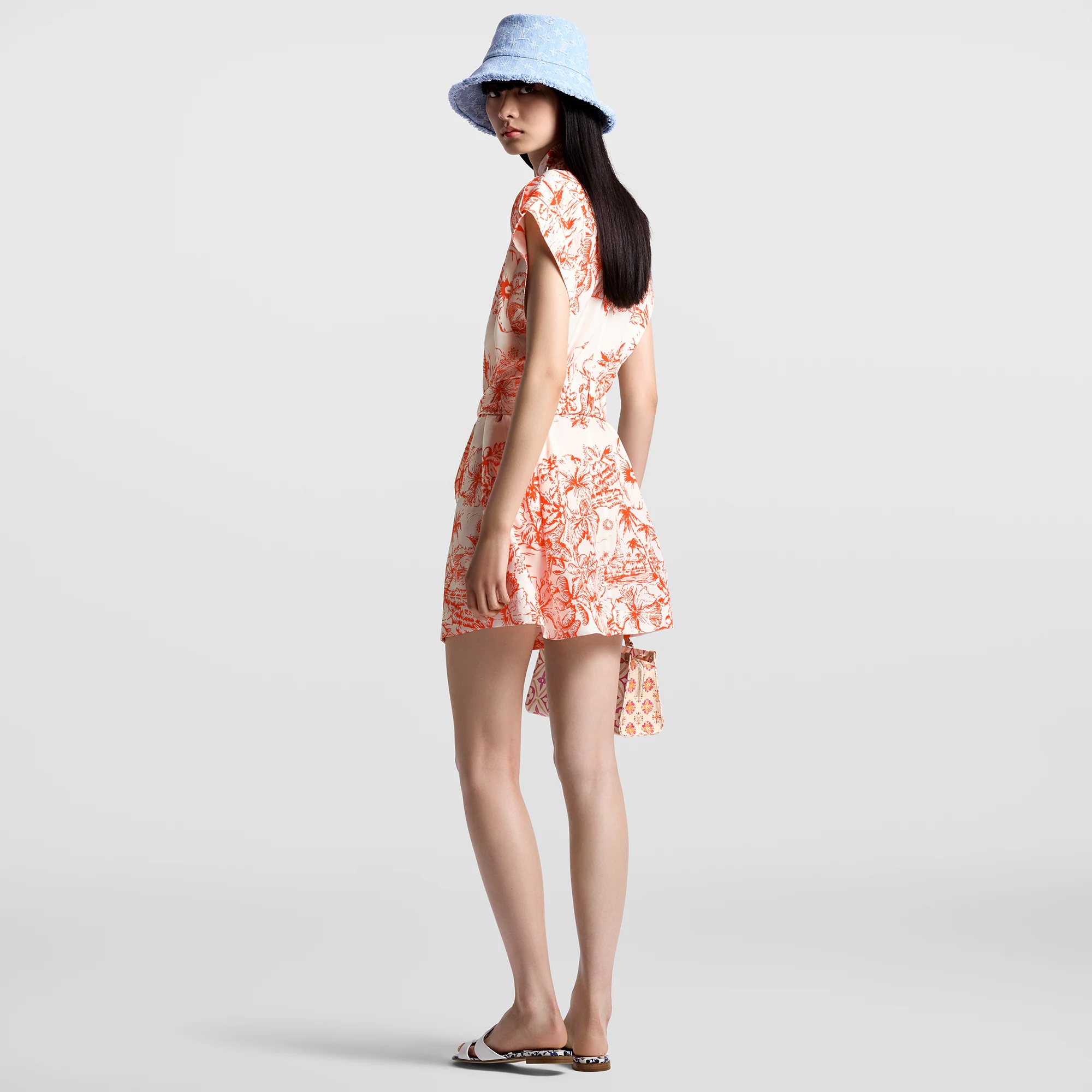 Tropical Floral Shirt Dress - 3