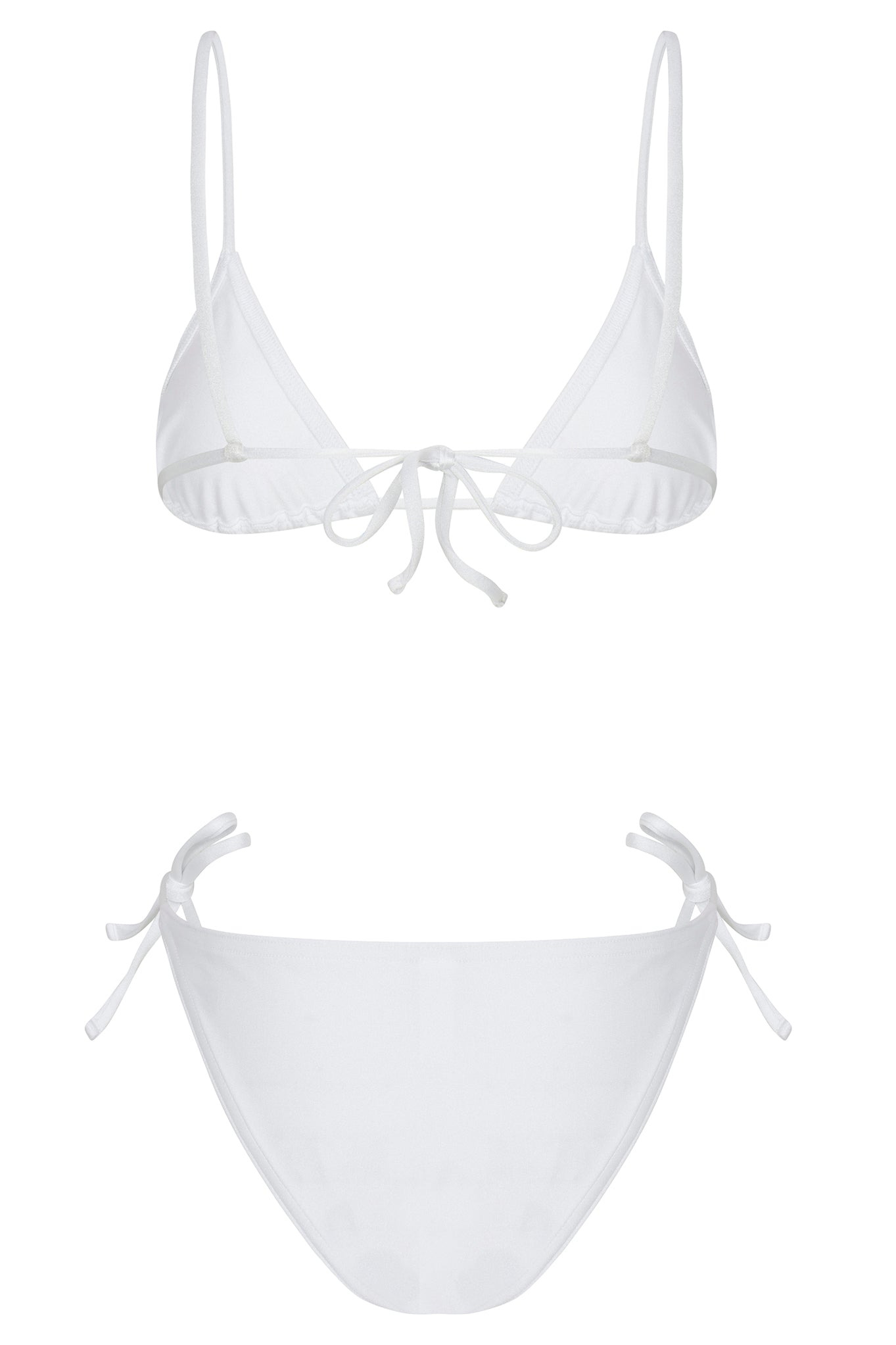 WHITE TIE BIKINI BOTTOM - 2