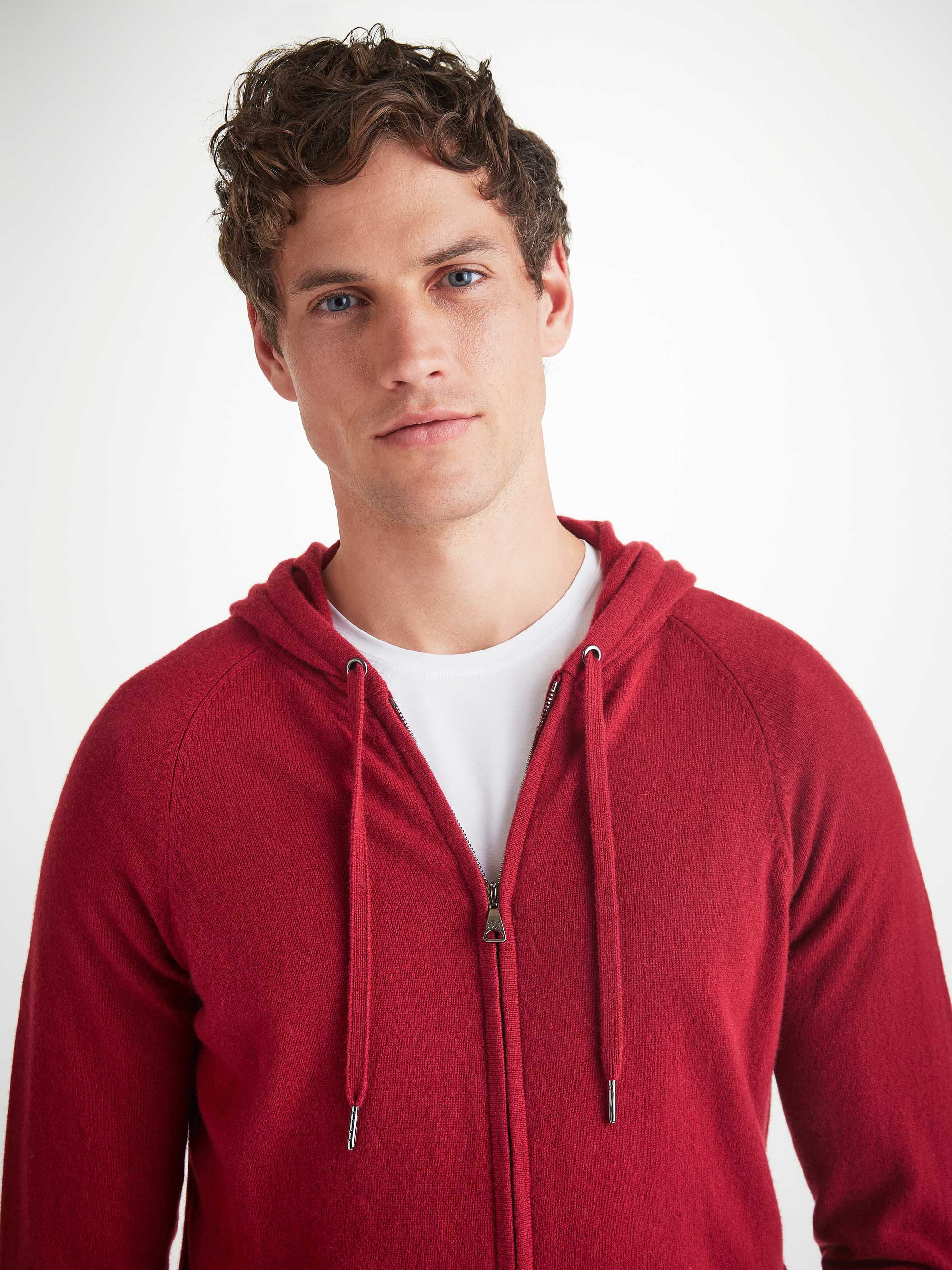 Men's Hoodie Finley Cashmere Cardinal Red - 5