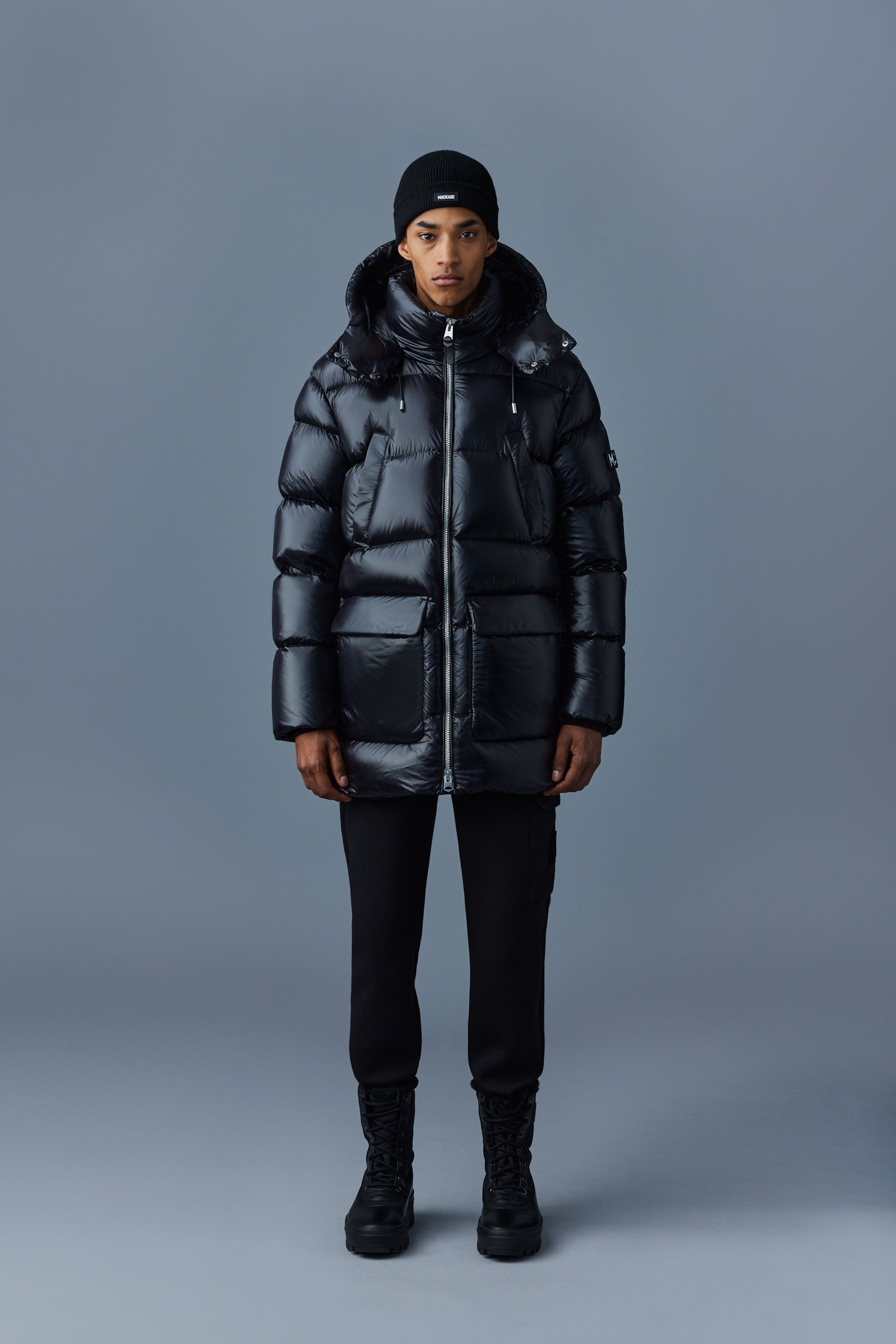KENDRICK lustrous light down parka with hood - 2