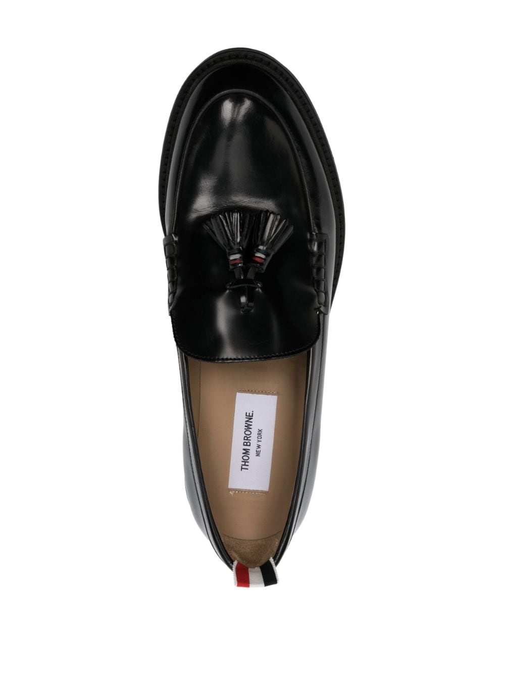 tassel leather loafers - 4