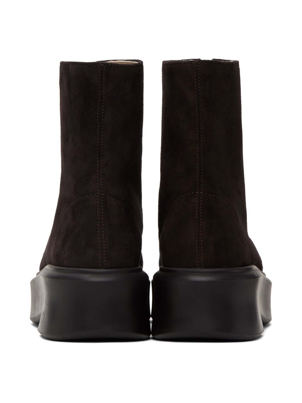 Brown Zipped I Boots - 2