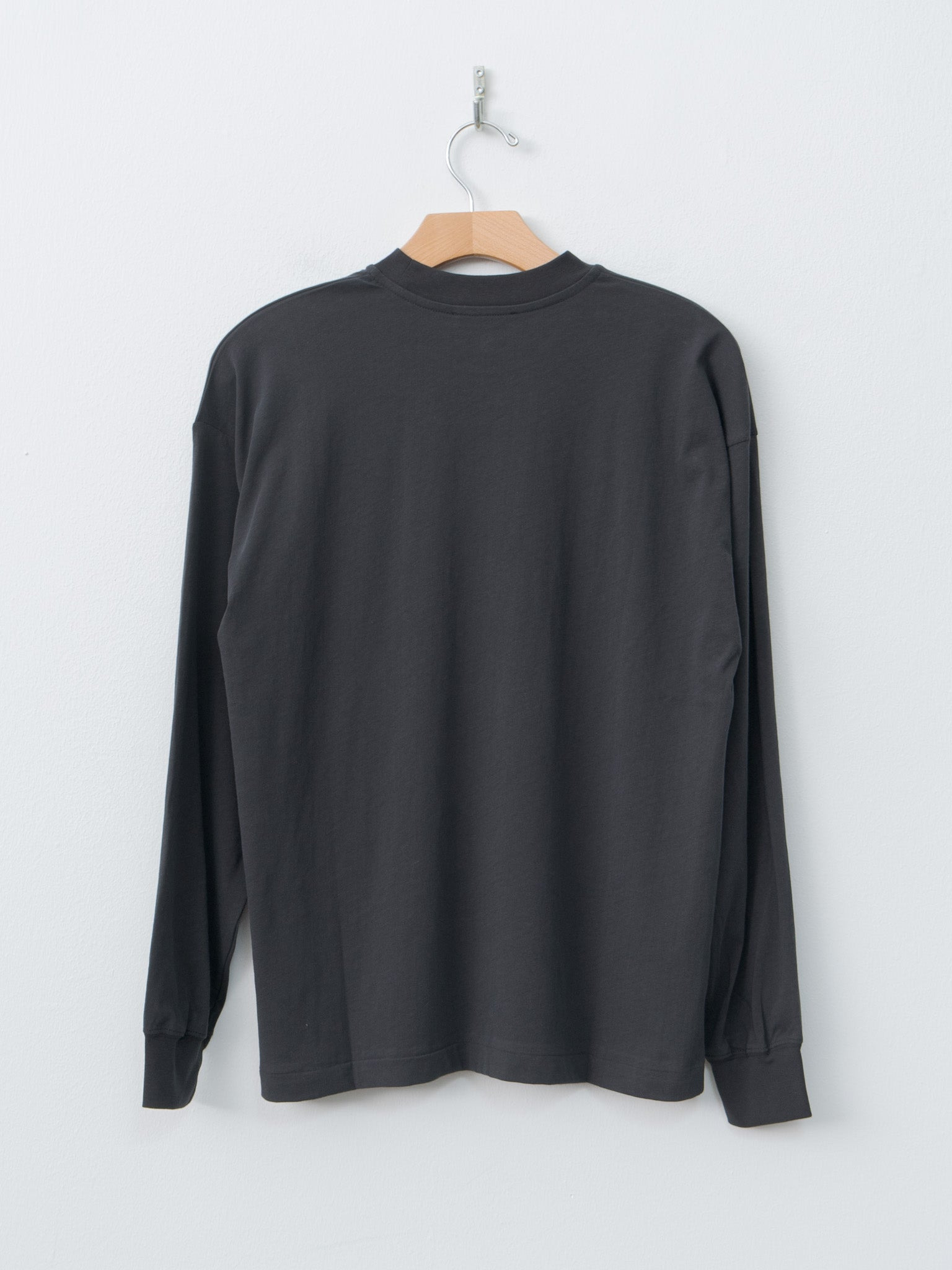 Fresca Nubuck Longsleeve T–Shirt - Charcoal Gray - 7