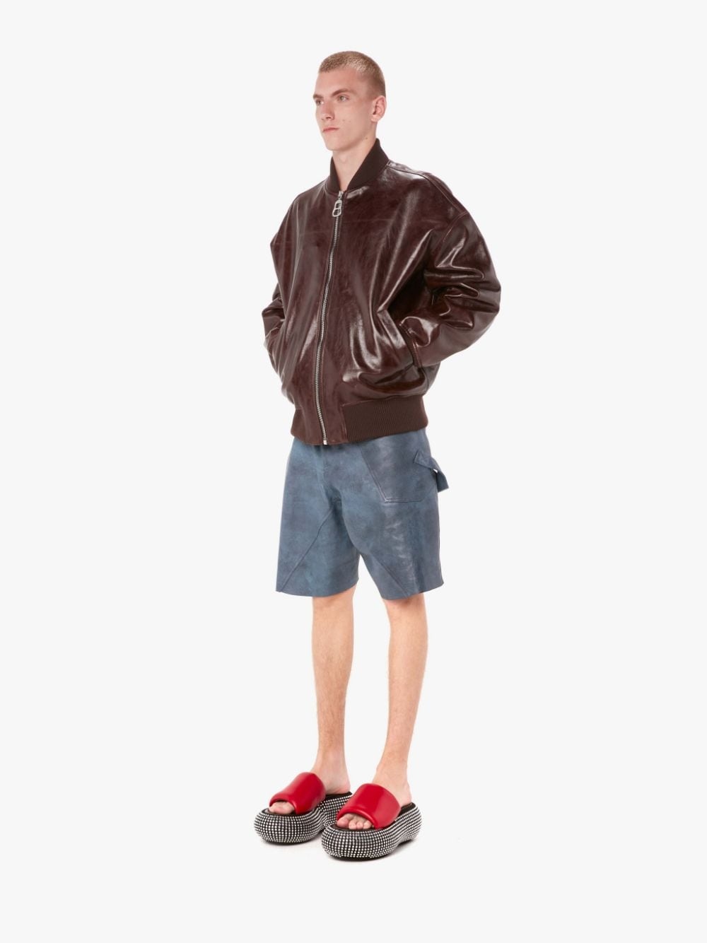 PULLER BLOUSON LEATHER JACKET - 4