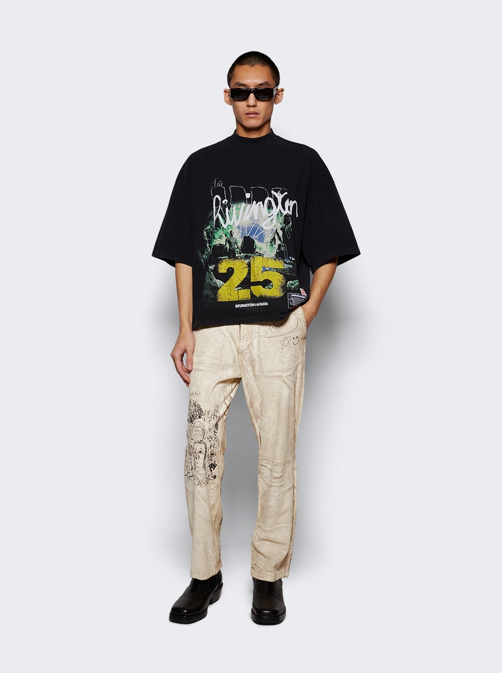 国内発送/送関込【RIVINGTON roi Rebis】INNER CHAMBER TEE Inner Chamber Tee Jet Black | The Webster