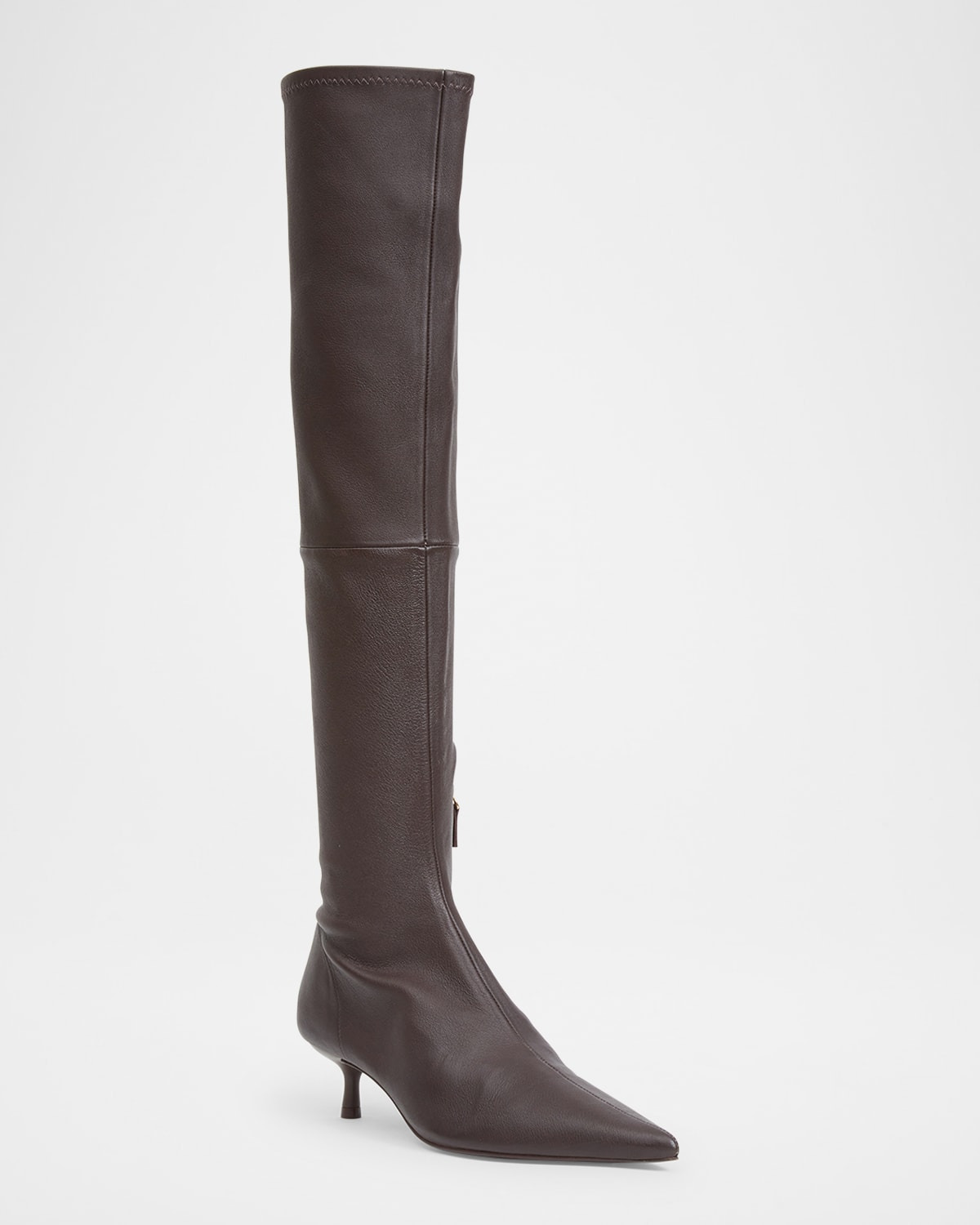 Joni Stretch Leather Over-The-Knee Boots - 2