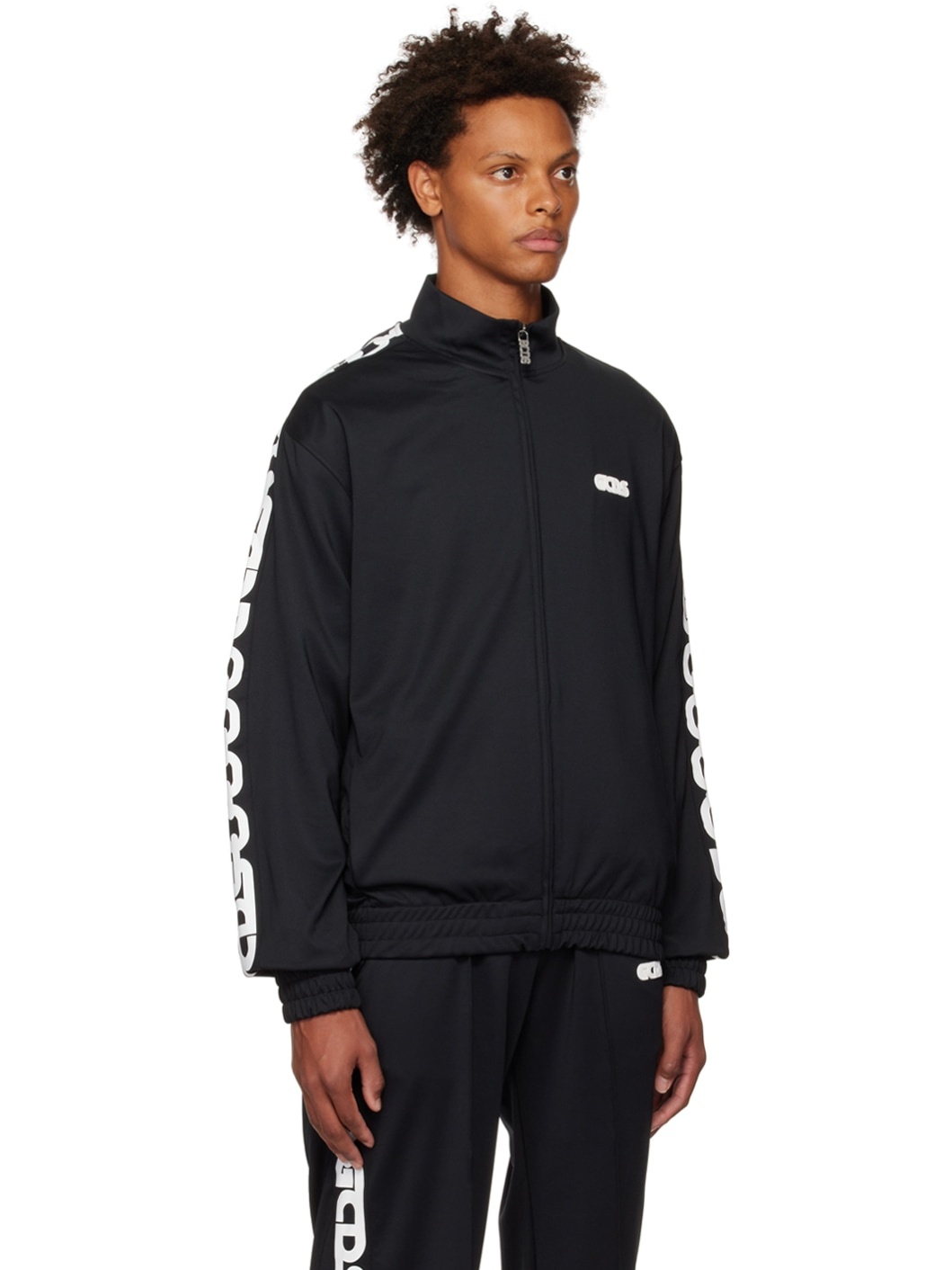 Black Chain Track Jacket - 2