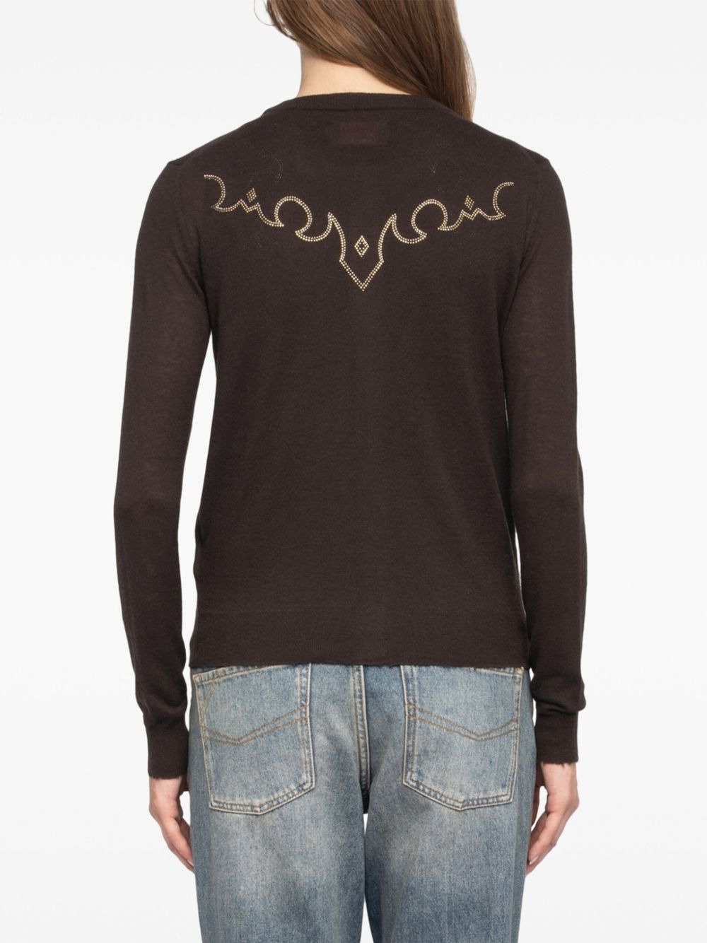 embellished cashmere cardigan - 3