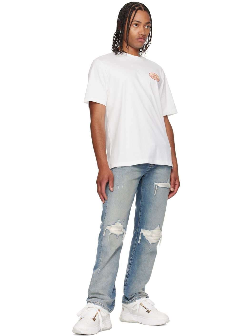 White Metallic MA-1 Sneakers - 5