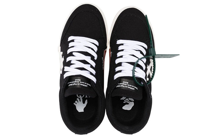 (WMNS) Off-White Vulc Low Canvas Sneaker 'Black White Orange' OWIA272C99FAB0021001 - 4