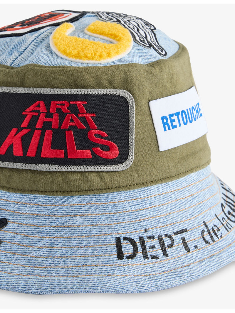 GALLERY DEPT. Galerie Patchwork Denim Bucket Hat outlook