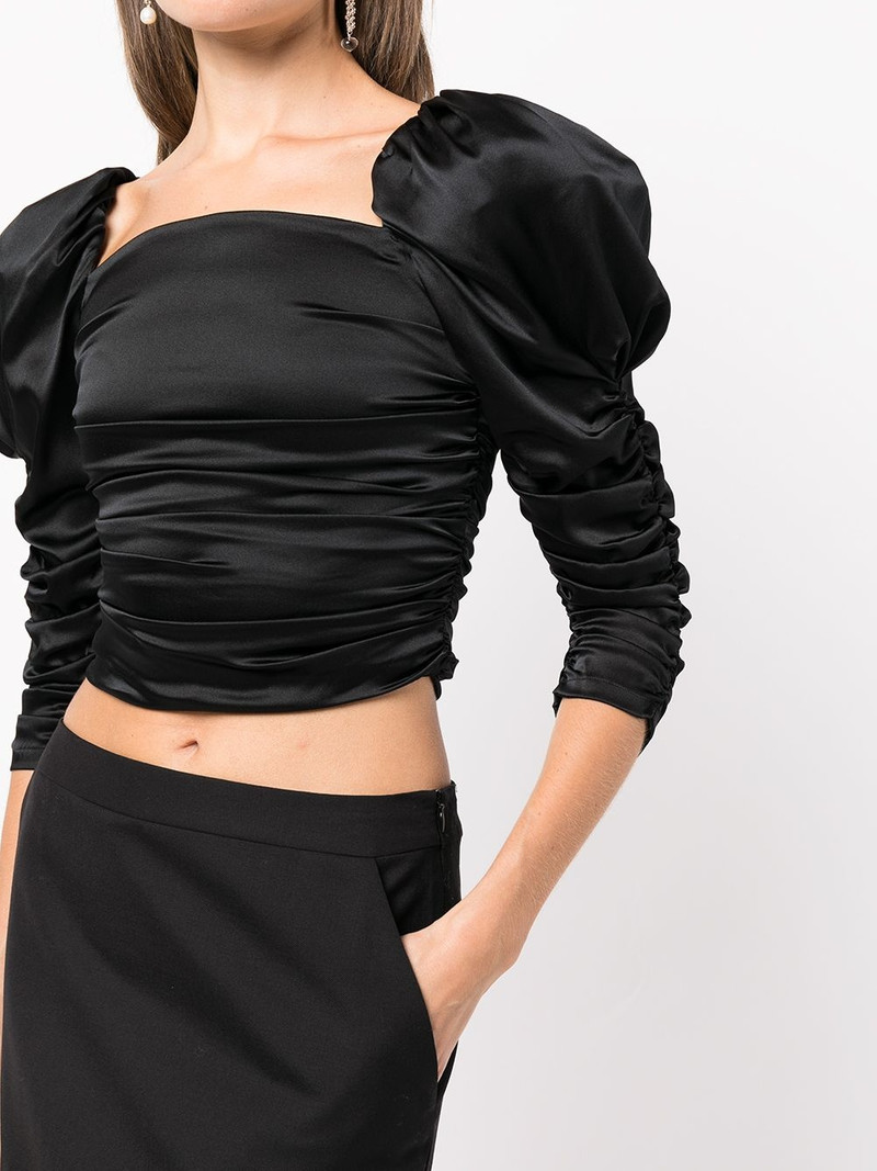 Katrice ruched puff-sleeve top 5