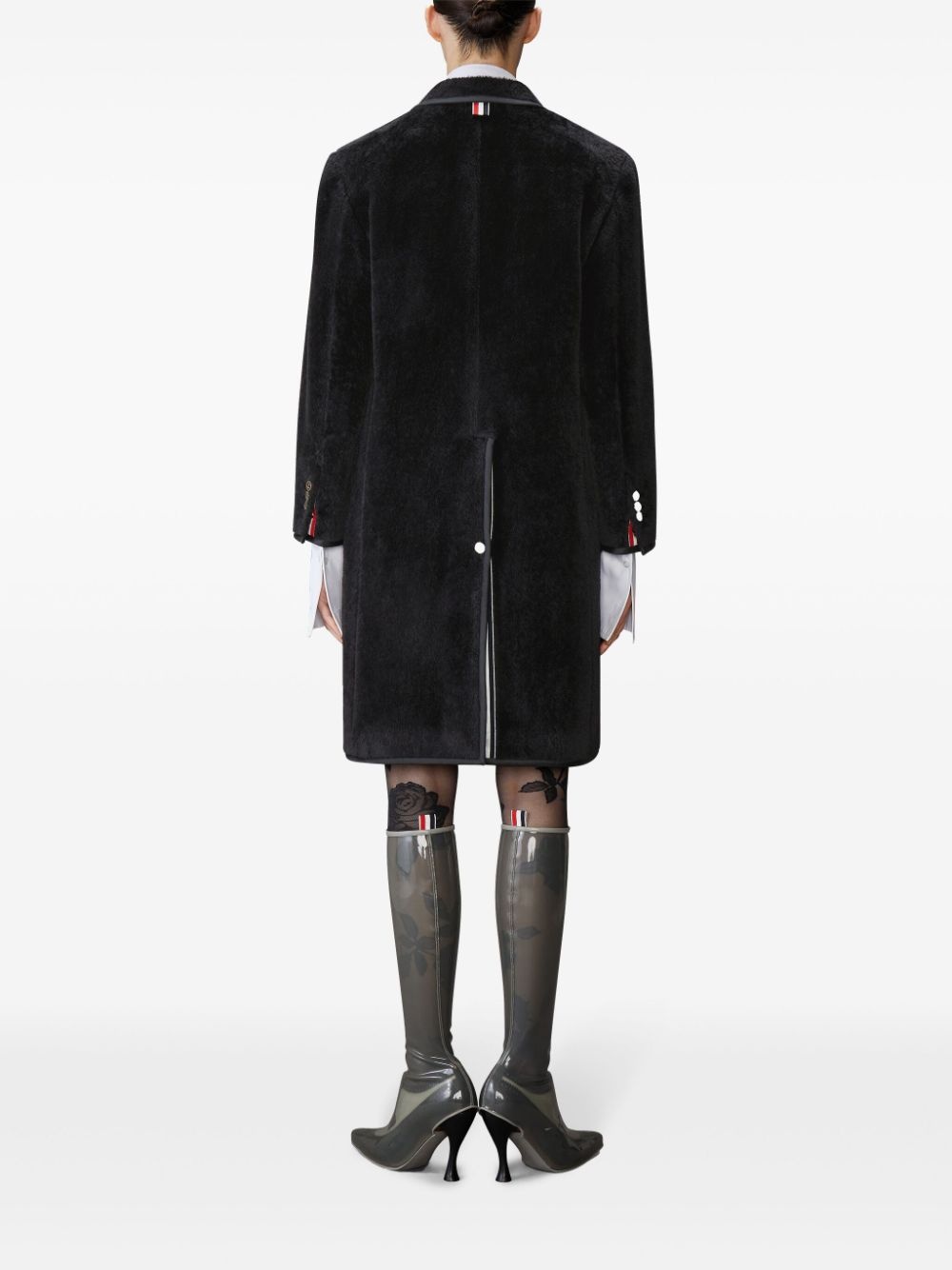 faux-fur coat - 4