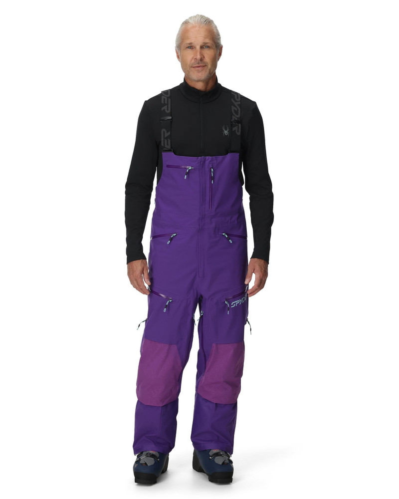 Mens Sanction Bib Pants - Deep Purple 6