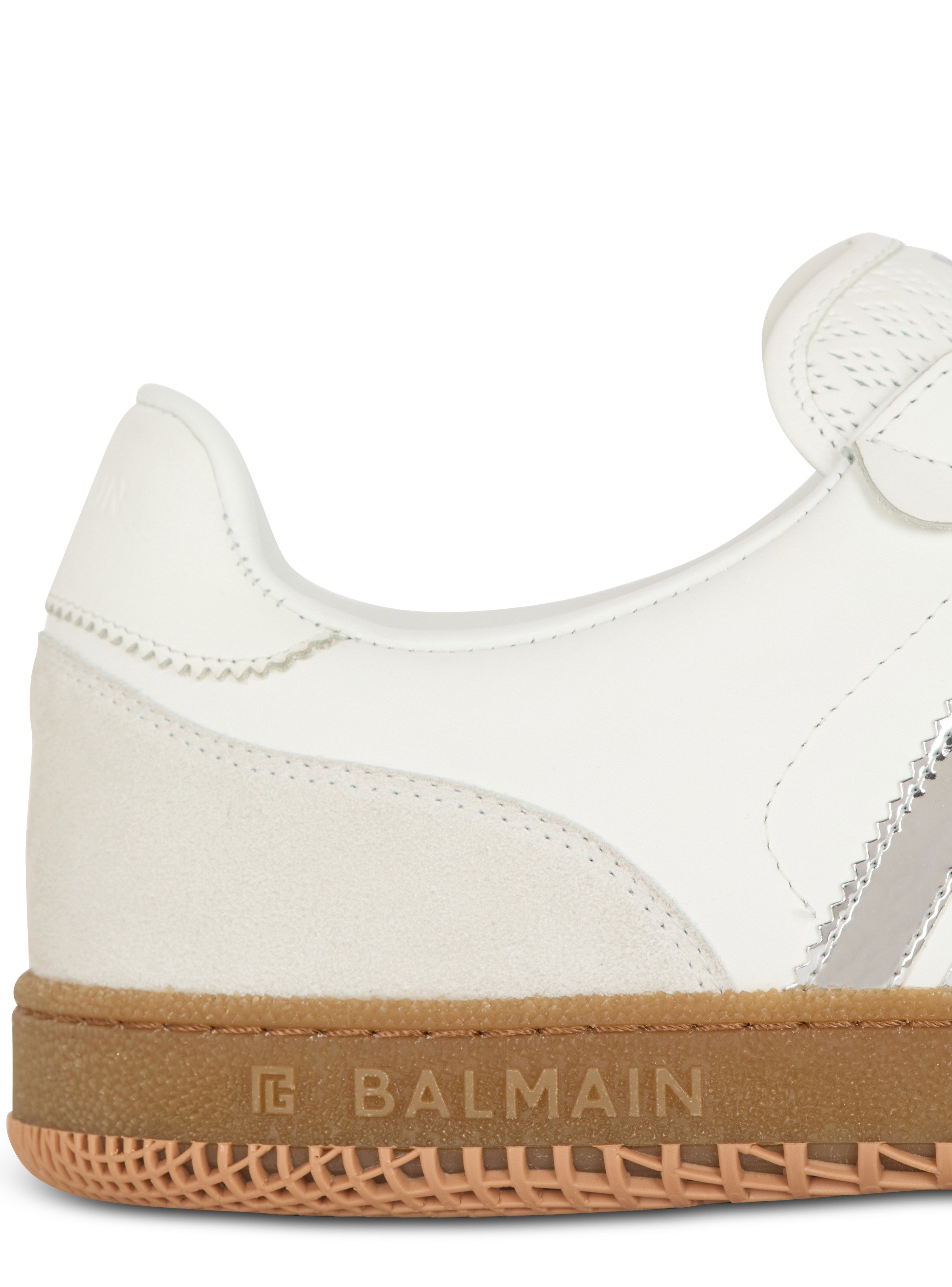 Calfskin Balmain Swan trainers - 6