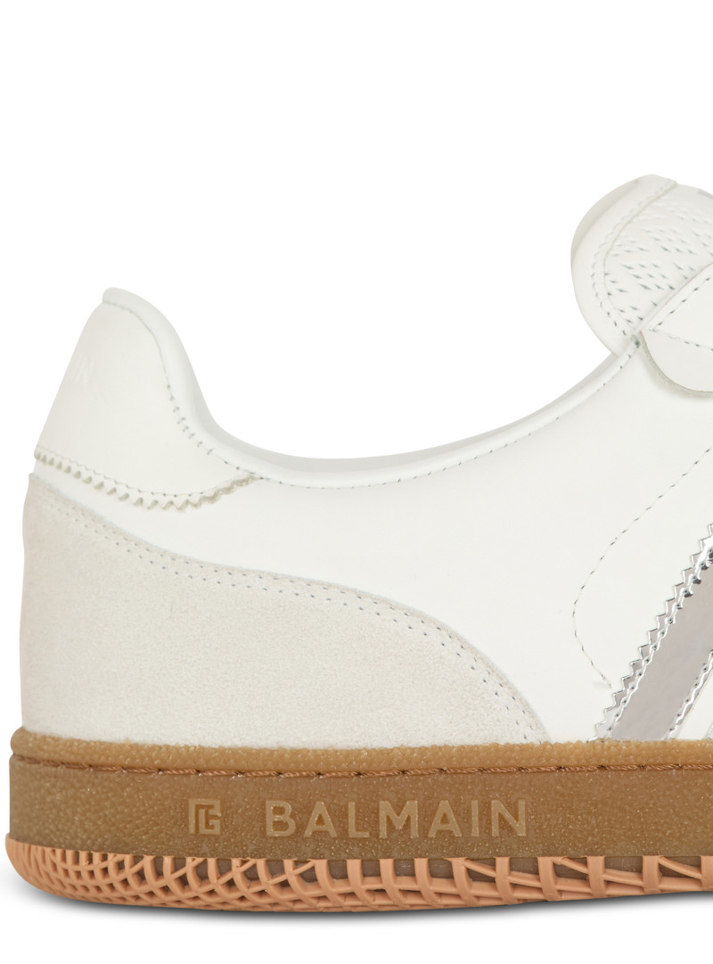 Calfskin Balmain Swan trainers 6