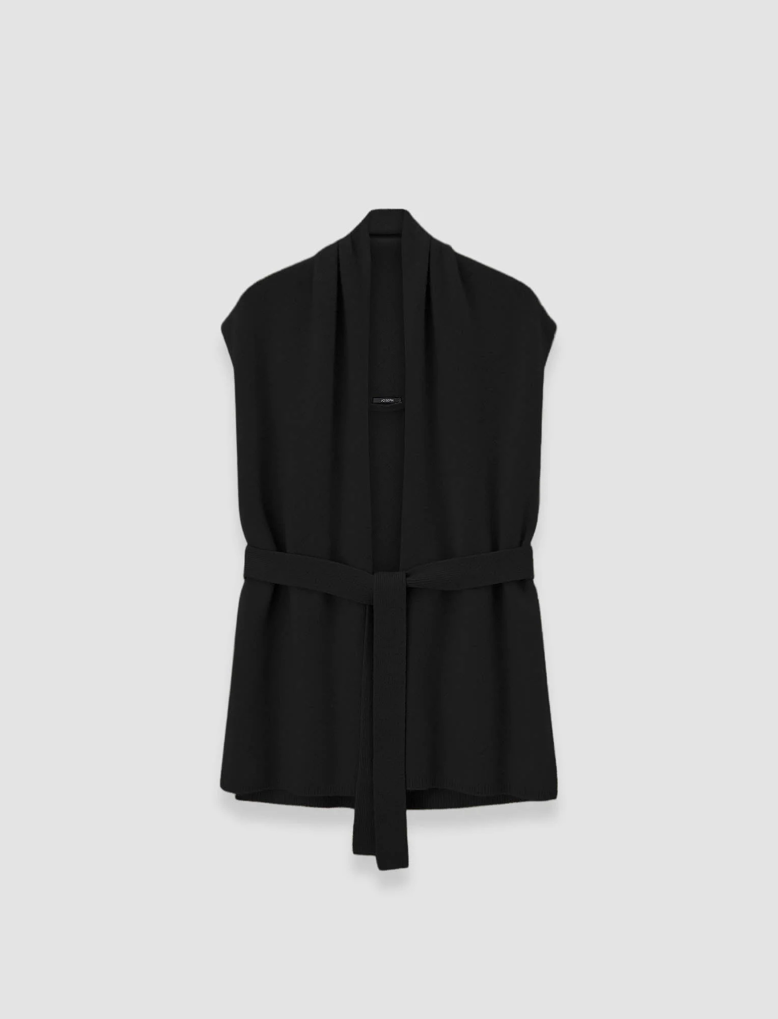 Brushed Cashmere Sleeveless Wrap - 1