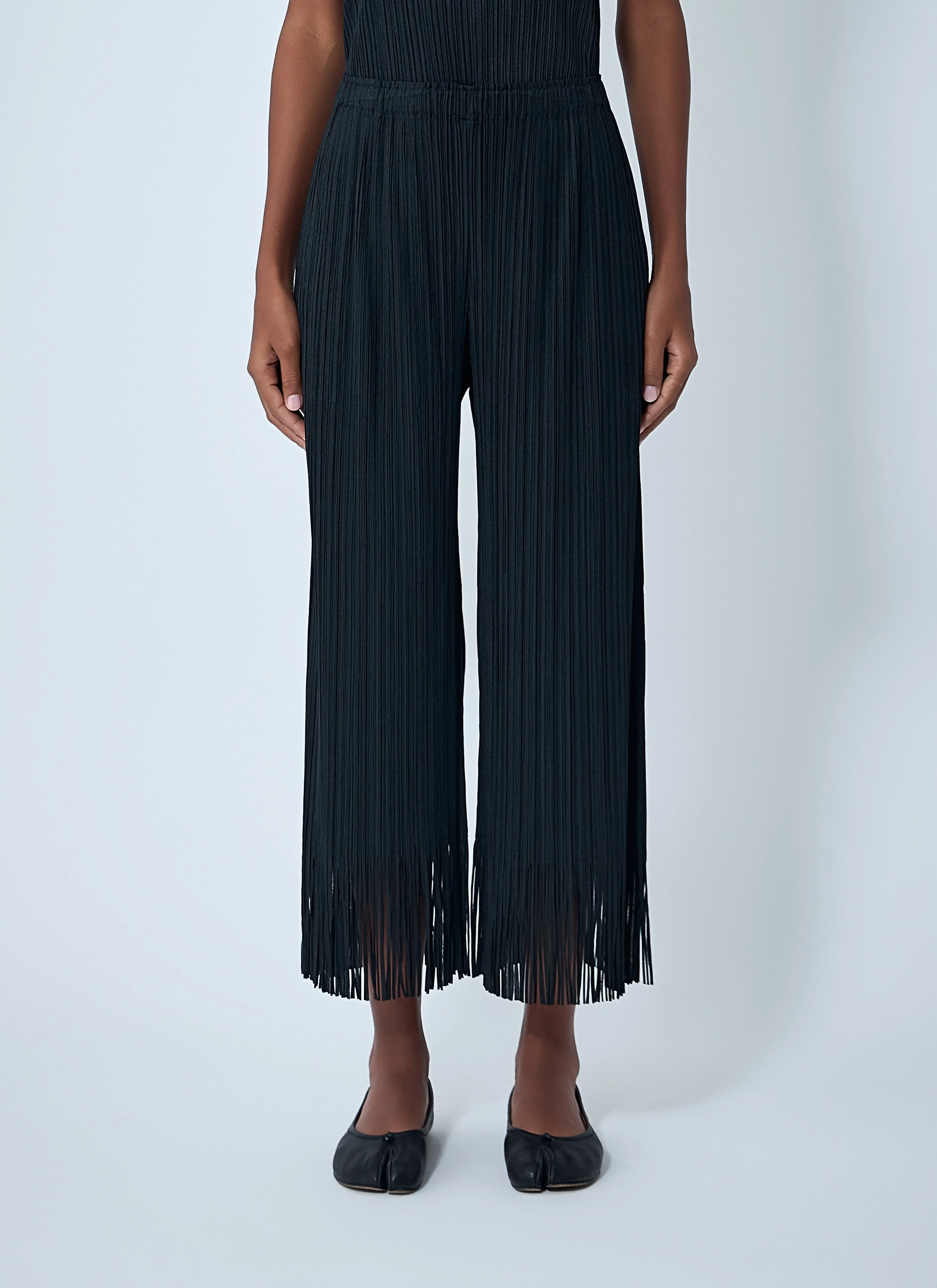Pleats Please Issey Miyake Women Fringe Pleated Pants - 1