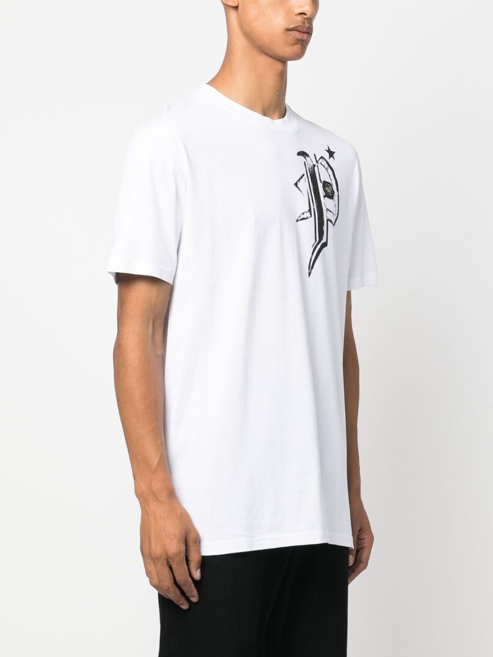 logo-print cotton T-shirt - 4