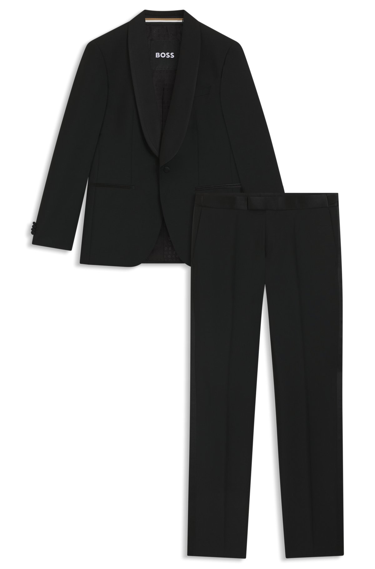 TWO-PIECE TUXEDO SUIT IN AN ITALIAN WOOL BLEND - 8