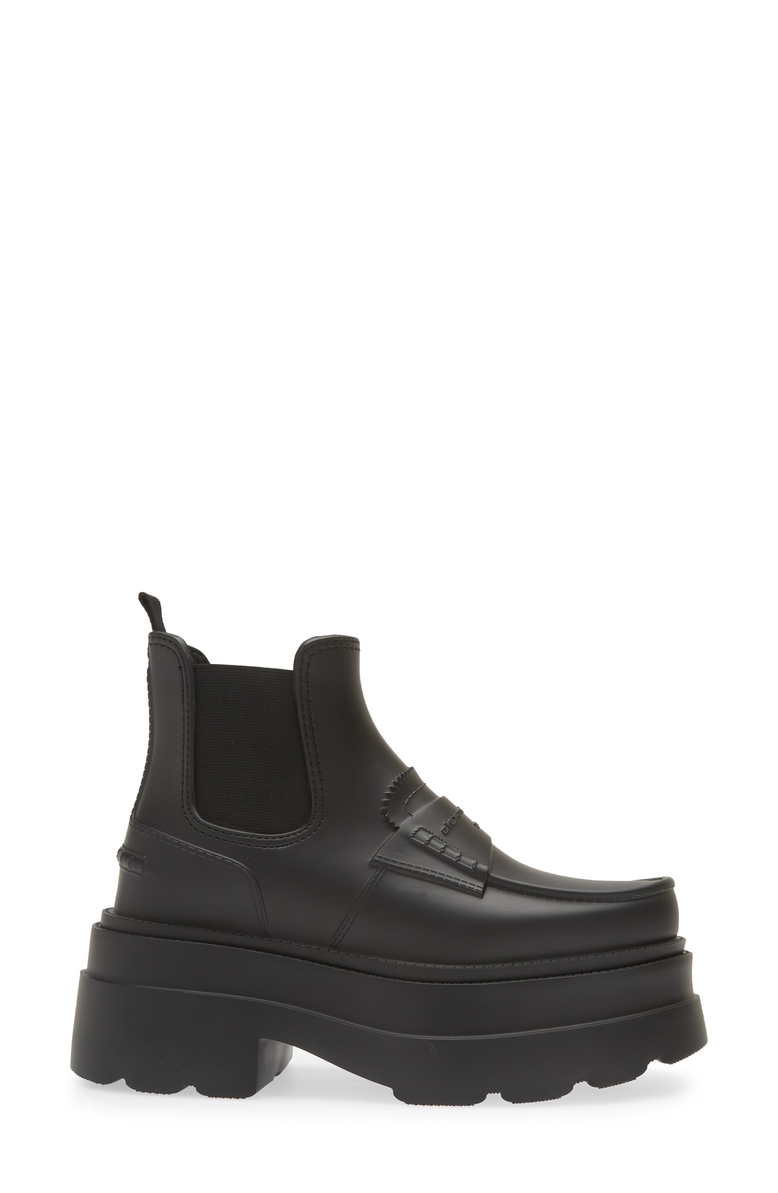 Alexander Wang Carter Chelsea Rain Boot in Black 001 at Nordstrom - 3