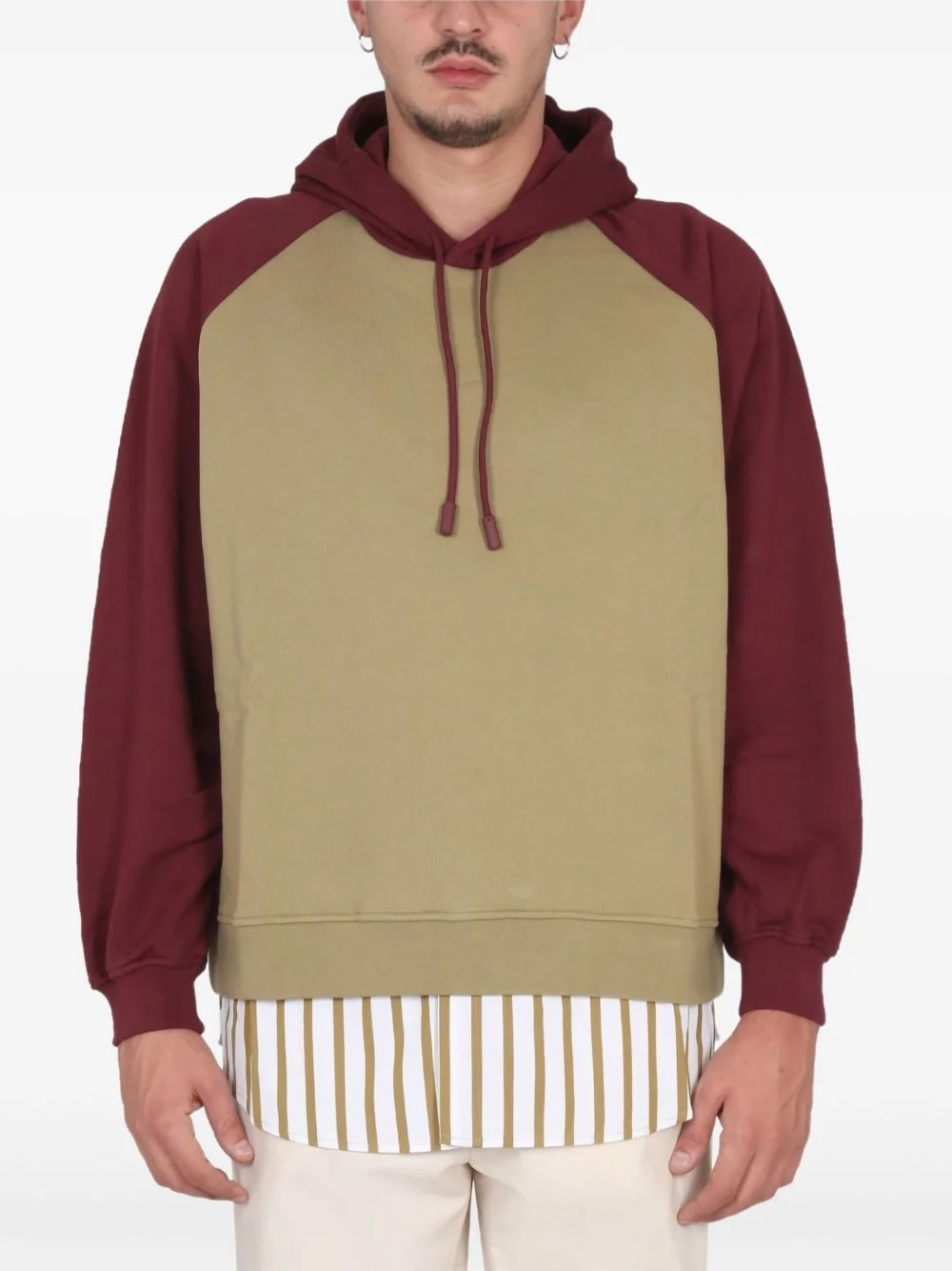 raglan-sleeve hoodie - 1