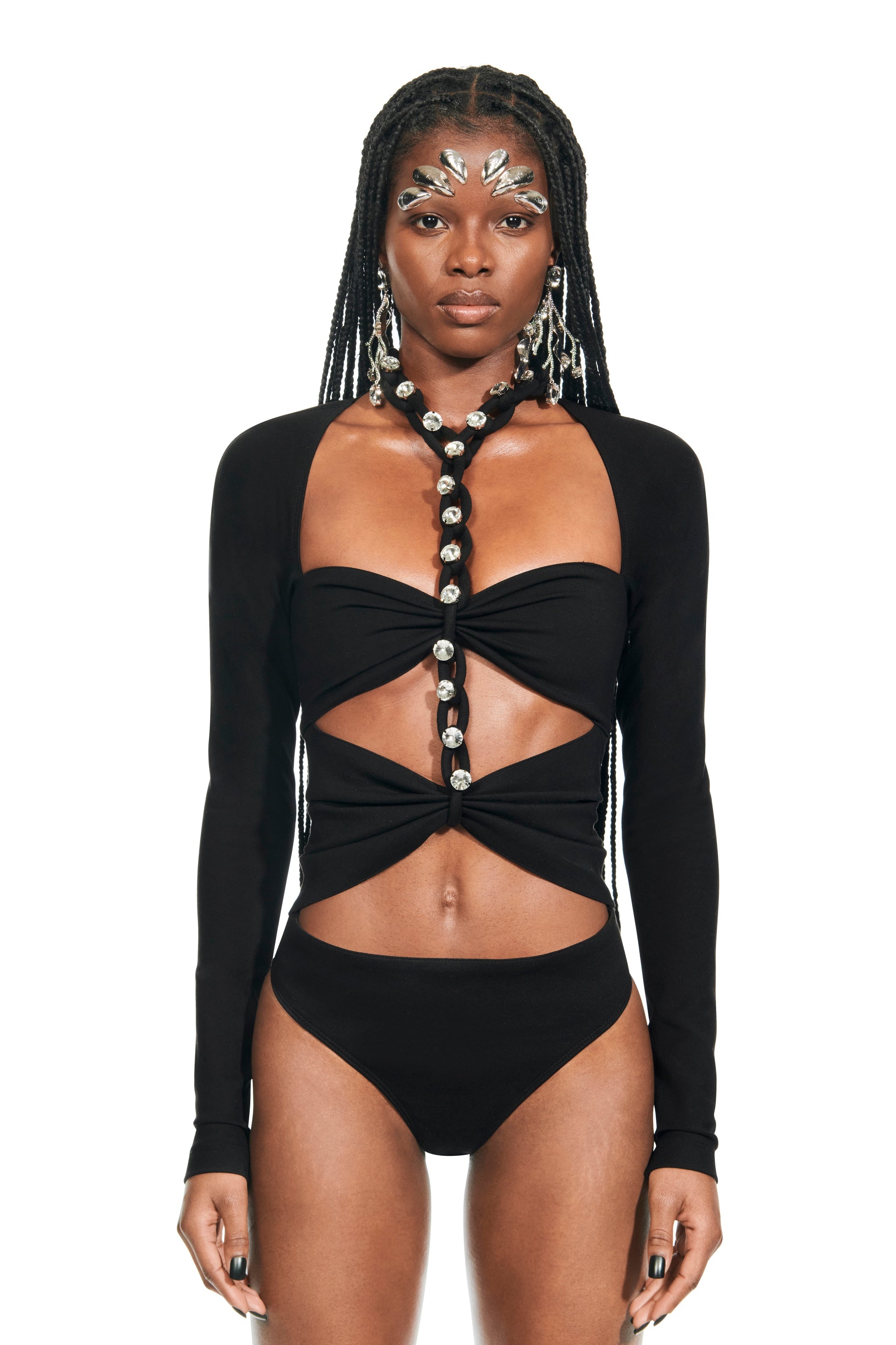CHAIN LINK LONG SLEEVE BODYSUIT - 3