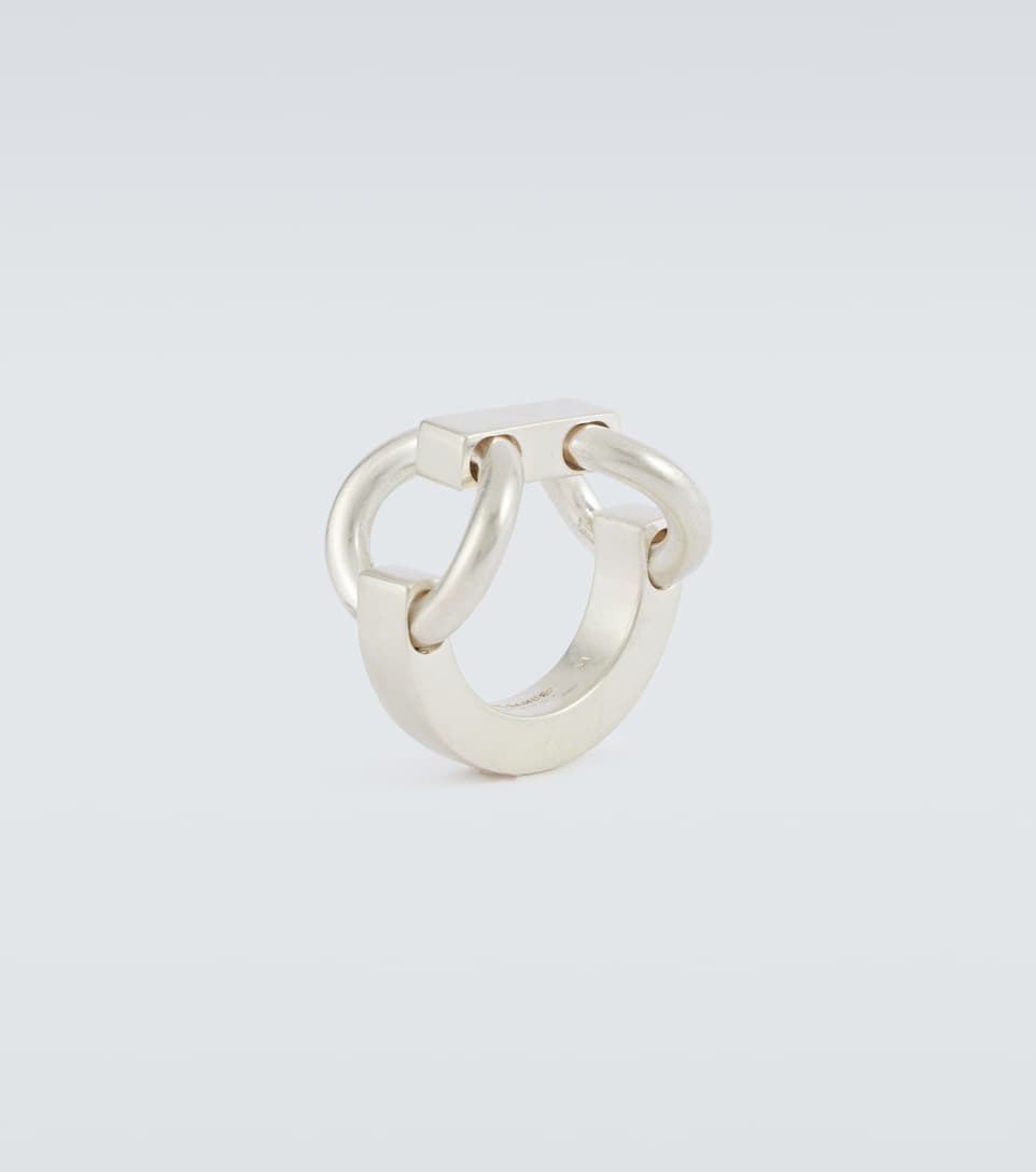 Chain-link sterling silver ring - 5