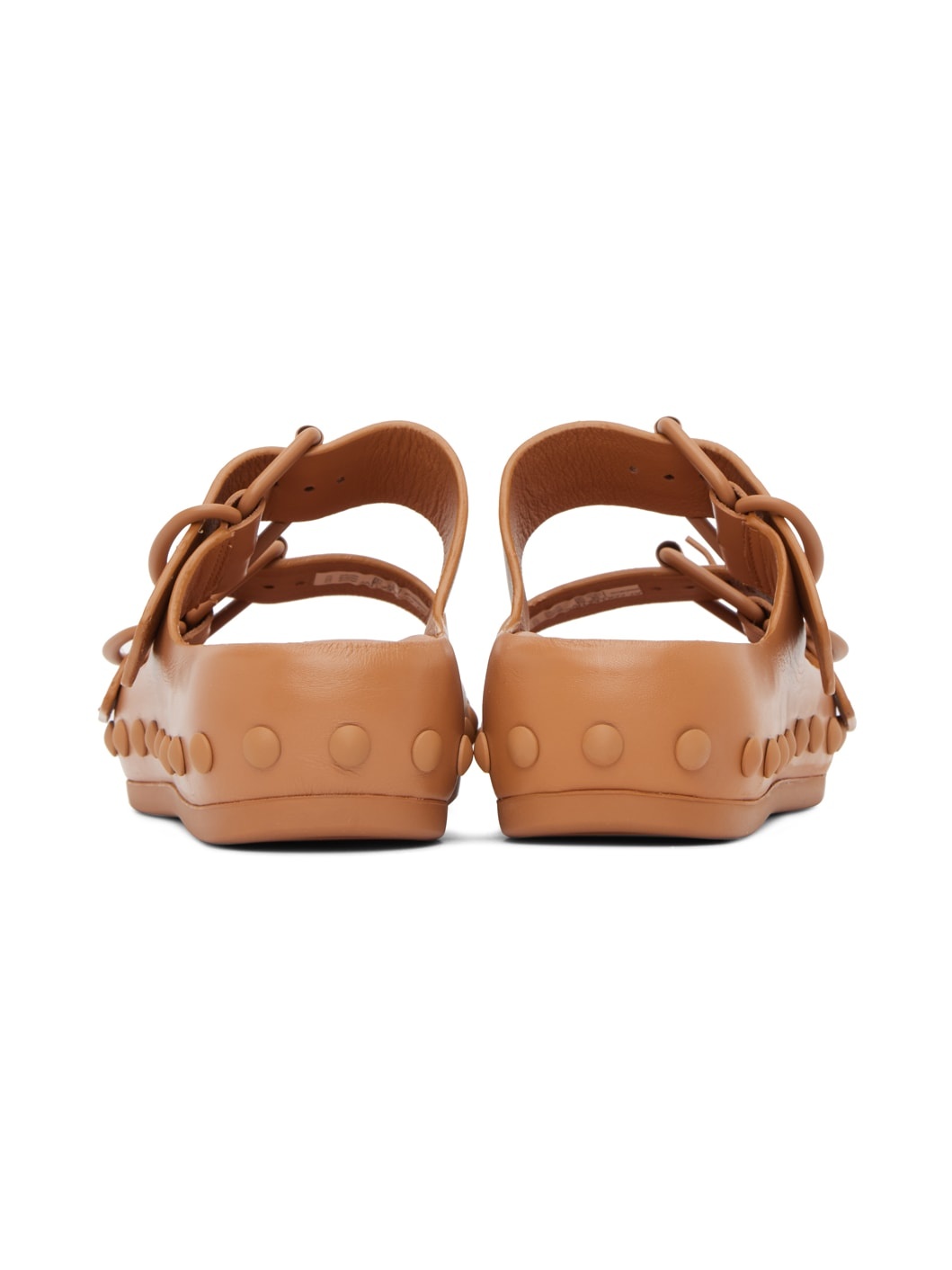 Tan Natacha Ramsay Levi Edition Studded Two Sandals - 2