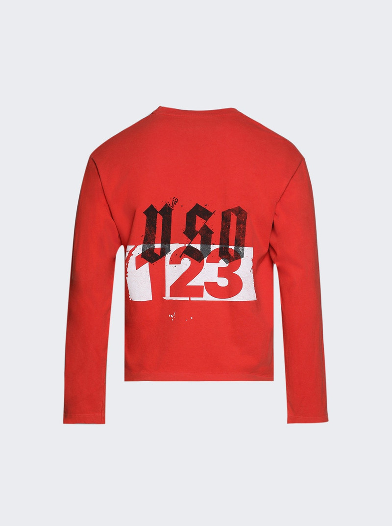 RRR123 Membership Uso Long Sleeve Tee Red outlook