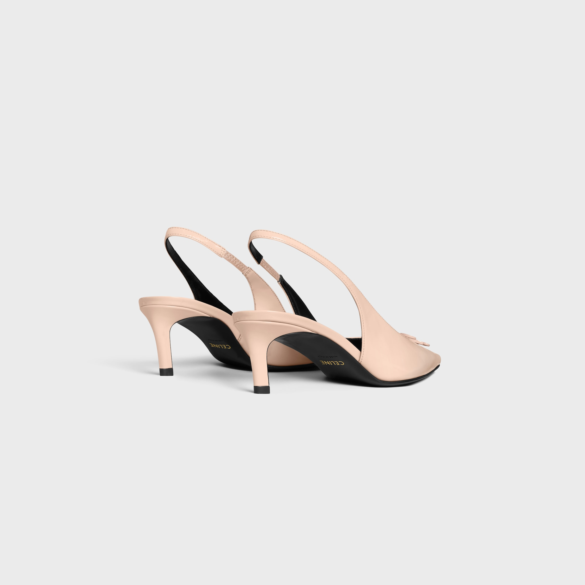 CELINE ALMA TRIOMPHE SLINGBACK IN PATENT CALFSKIN - 3