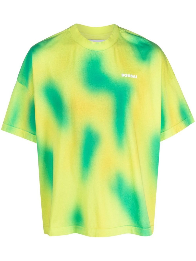 logo-print abstract pattern T-shirt 1