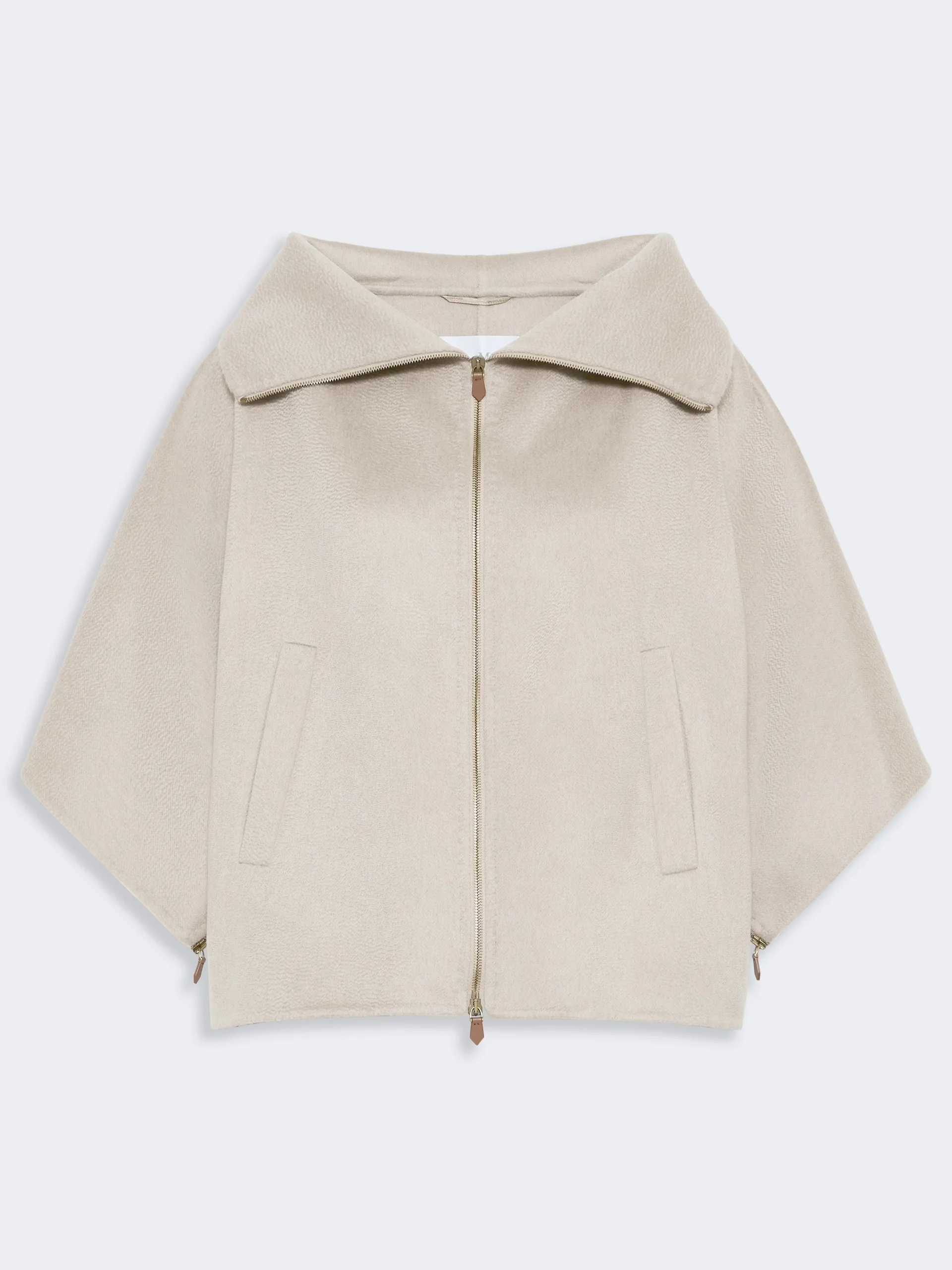 ALA Double cashmere cropped coat - SAND - 1