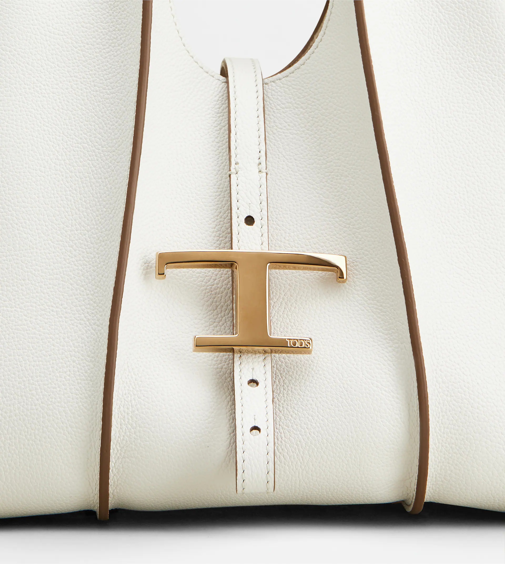 T TIMELESS SHOPPING BAG IN LEATHER MINI - WHITE - 4