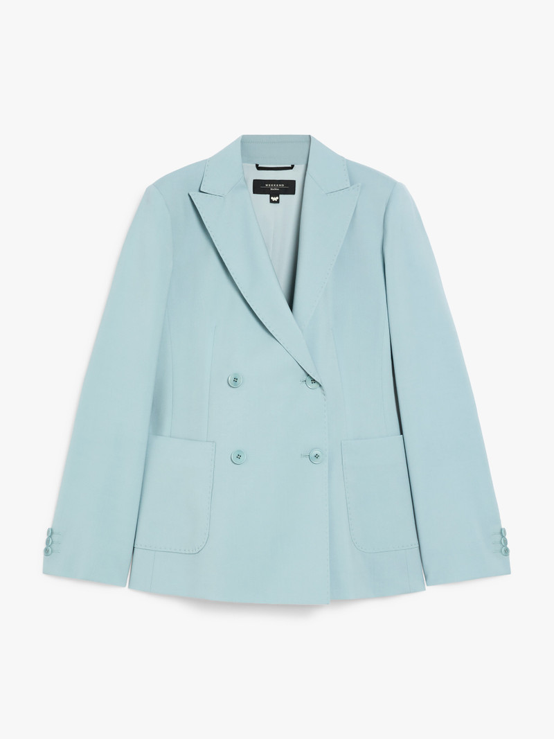NERVOSO Double-breasted blazer in stretch wool canvas 1