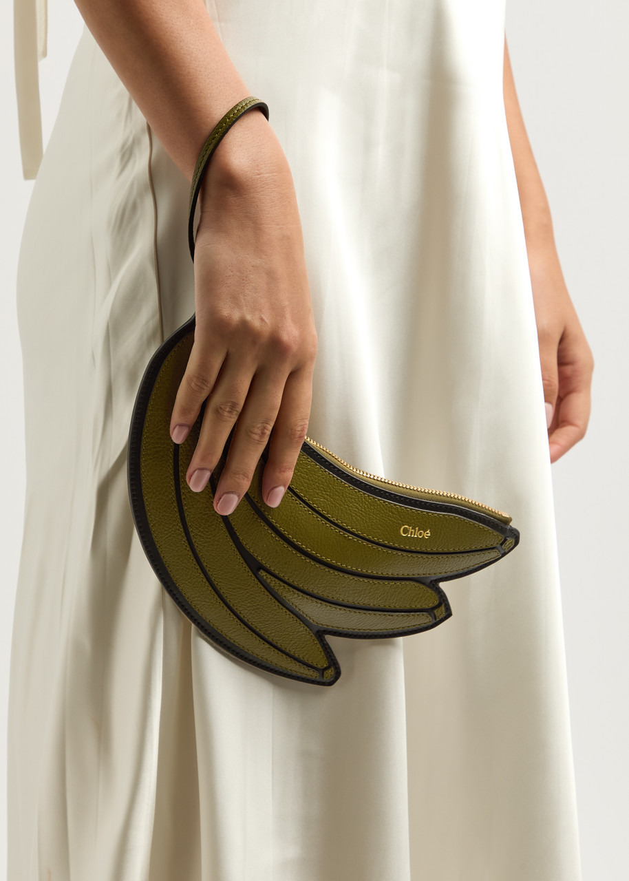 Chloe Banana Leather Pouch - 5