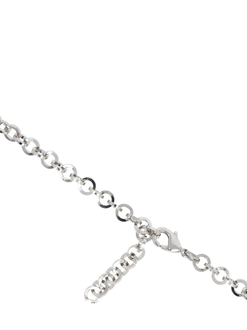 Crystal choker w/ spikes & pendant - 4